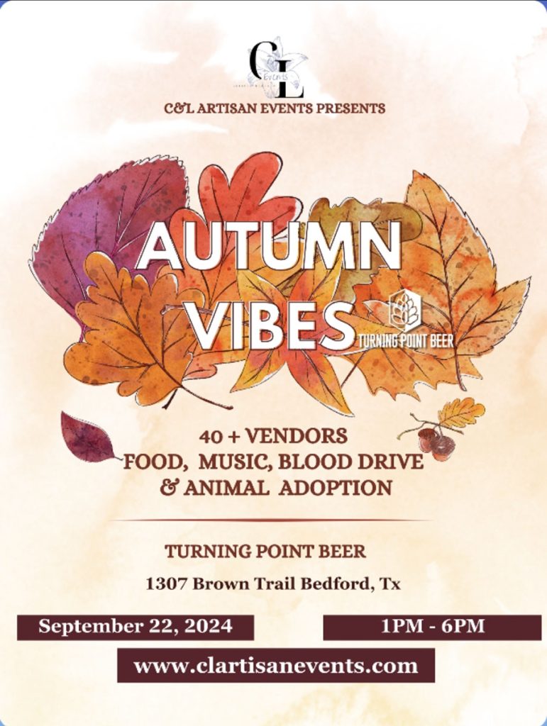 event flyer for autumn vibes, details at link