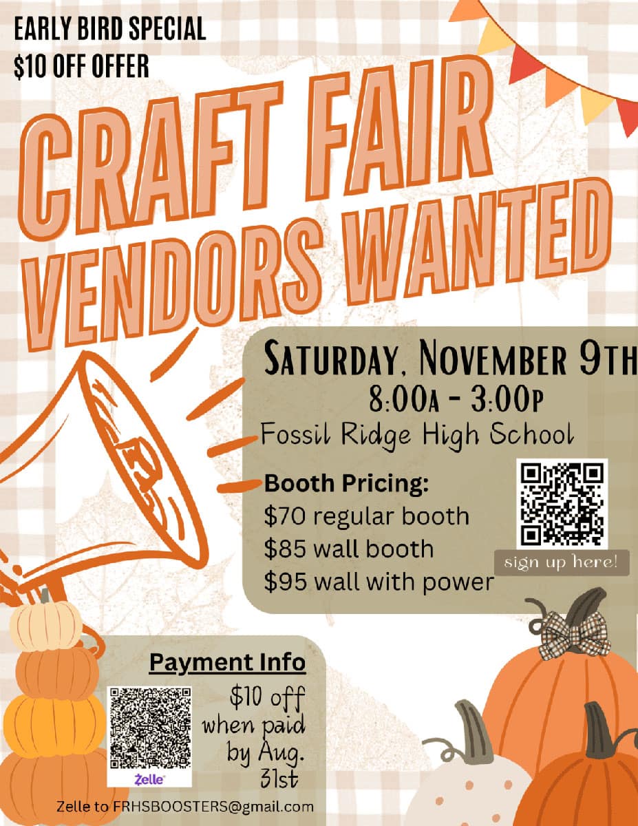Fossil Ridge Varsity Cheer Craft Fair
