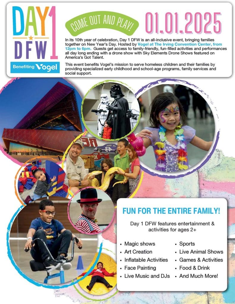 event flyer for day 1 dfw, details at link