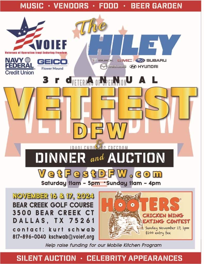 event flyer for vetfest, details at link