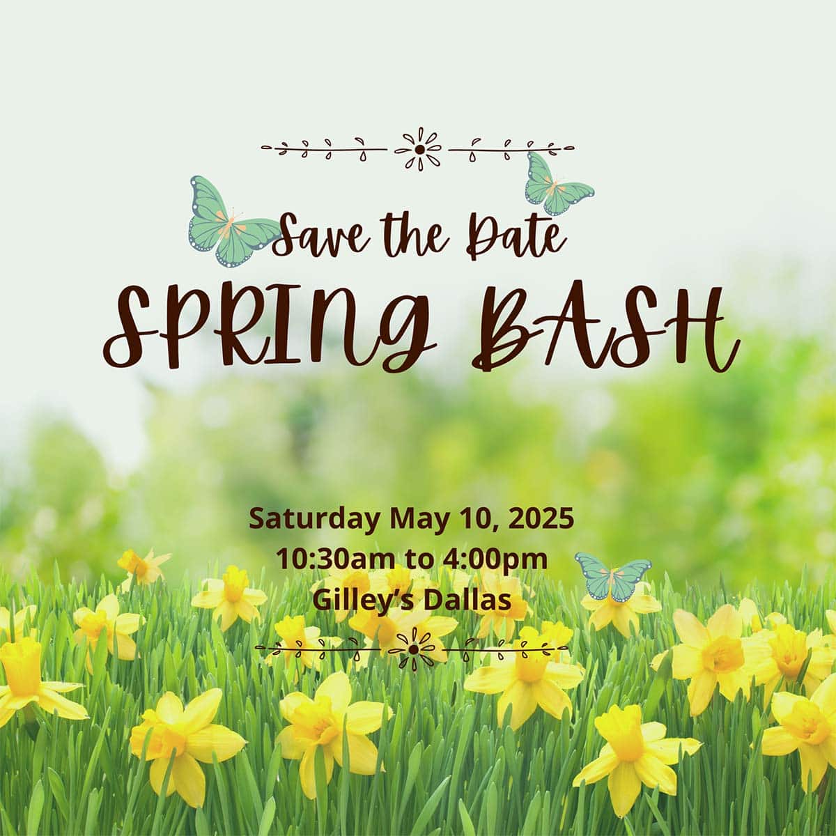 event flyer for etsy dallas spring bash, details at link
