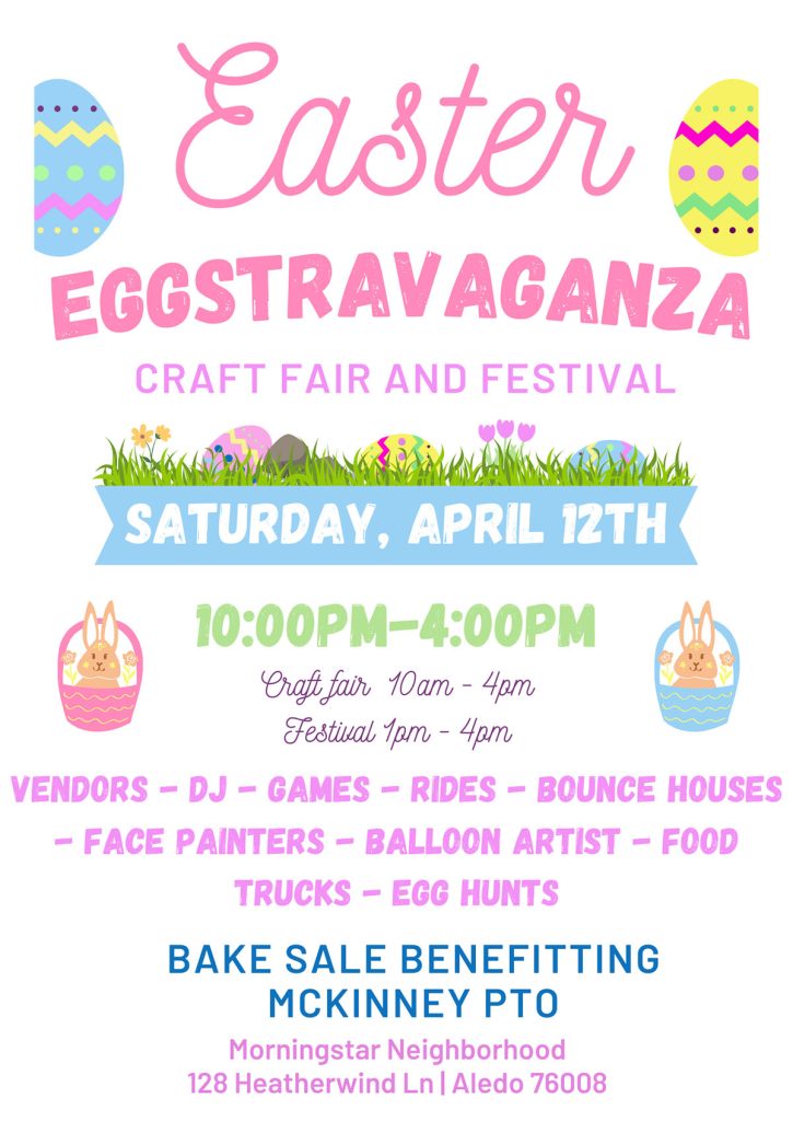 event flyer for eggstravaganza, details at link