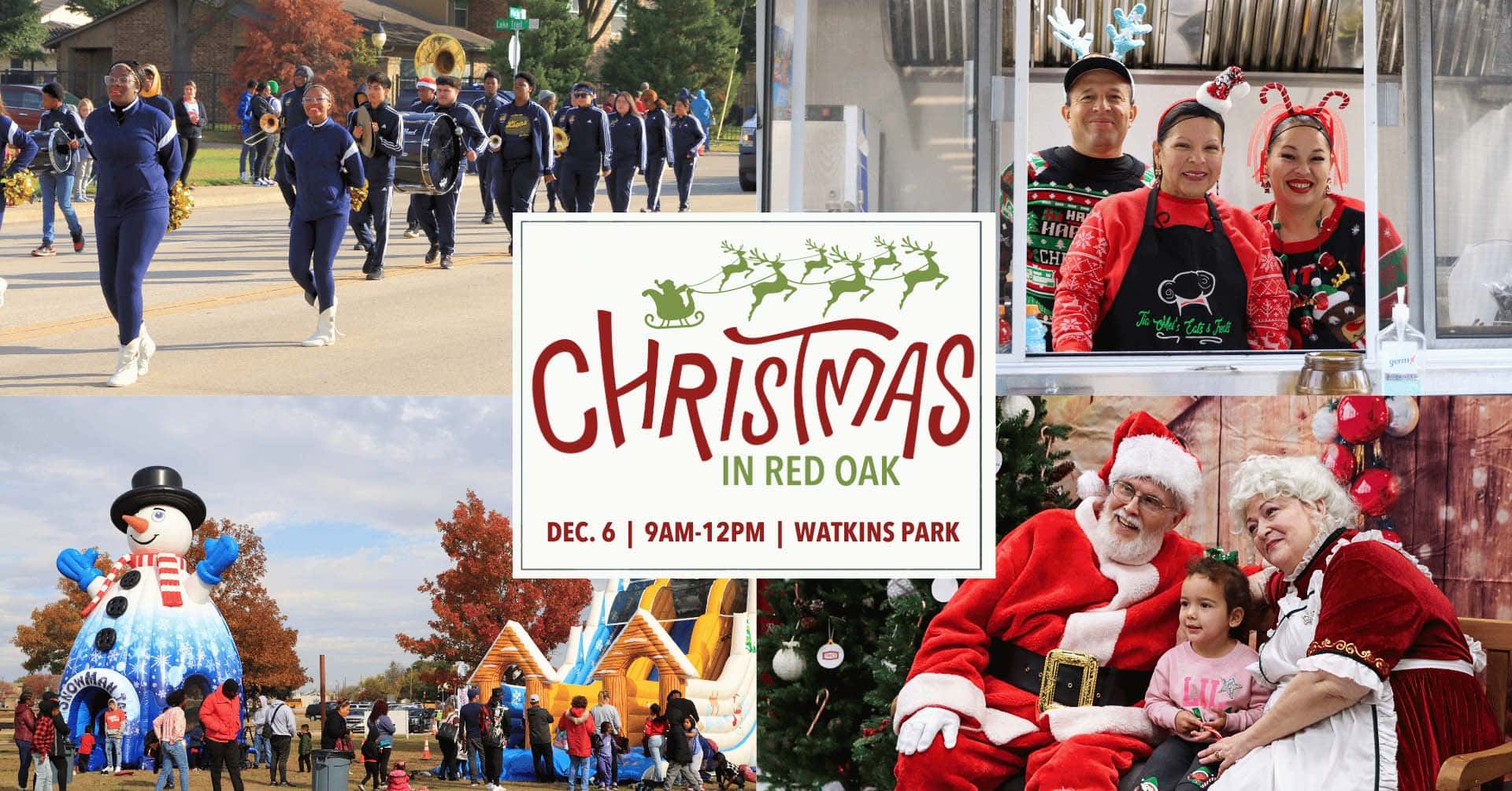 event flyer for Christmas in Red Oak, details at link