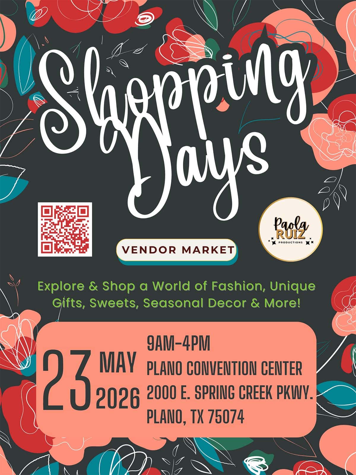 Shopping Days Vendor Market – Spring Edition in Plano, TX