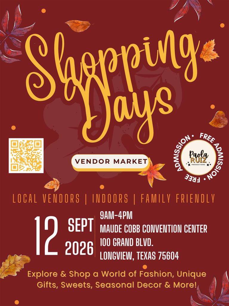 event flyer for Shopping Days Sept 2026, details at link