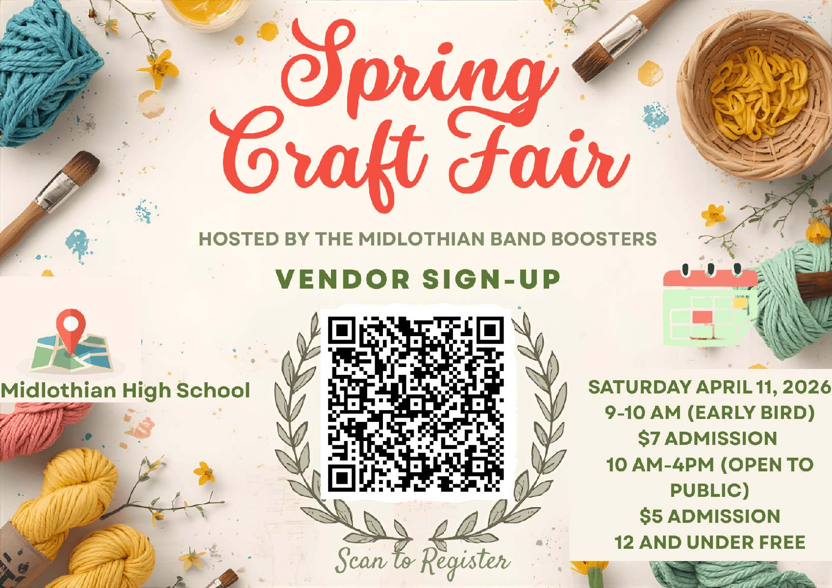 Midlothian Band Boosters Spring Craft Fair