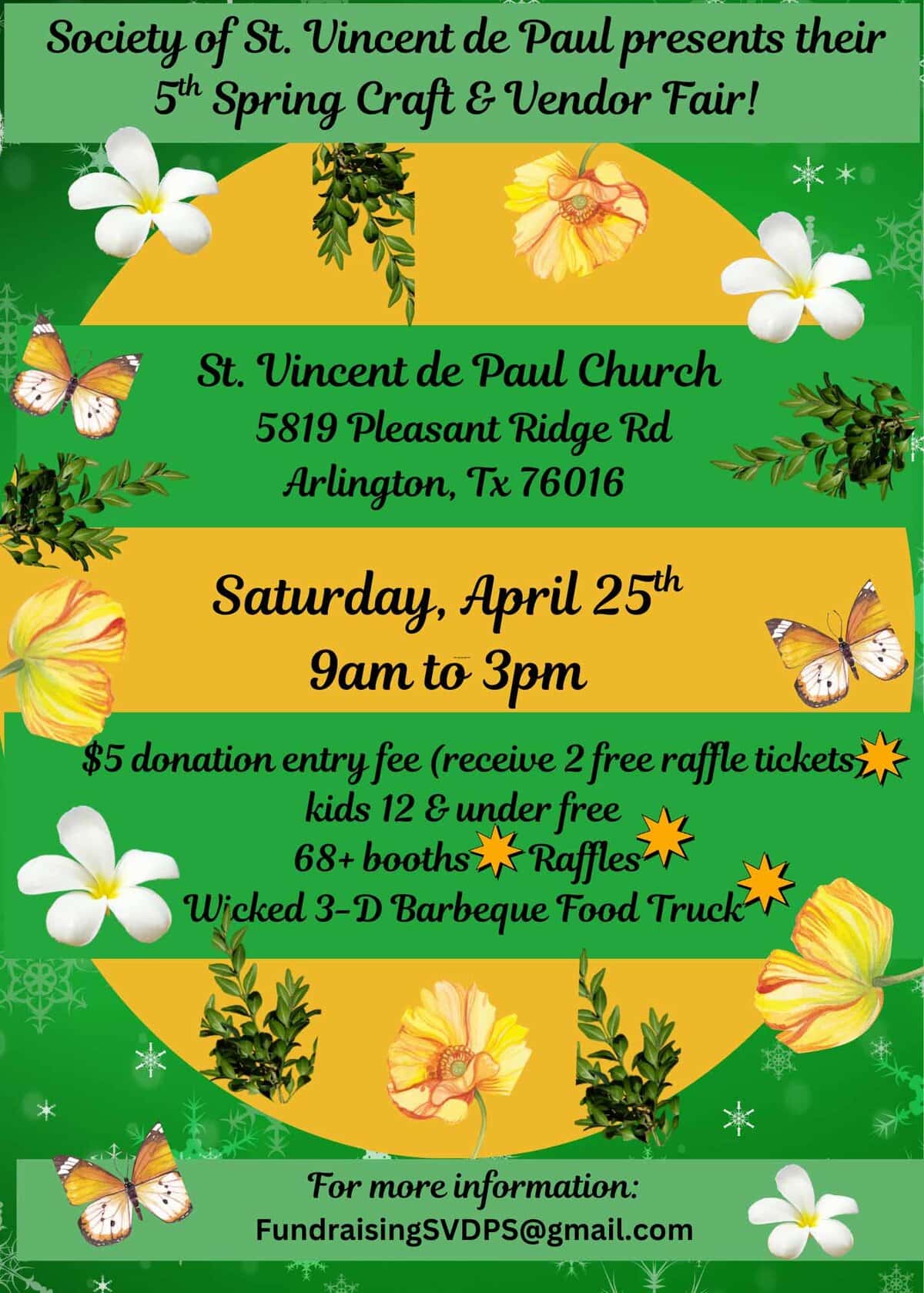 Society of St. Vincent de Paul Presents 5th Spring Craft & Vendor Fair