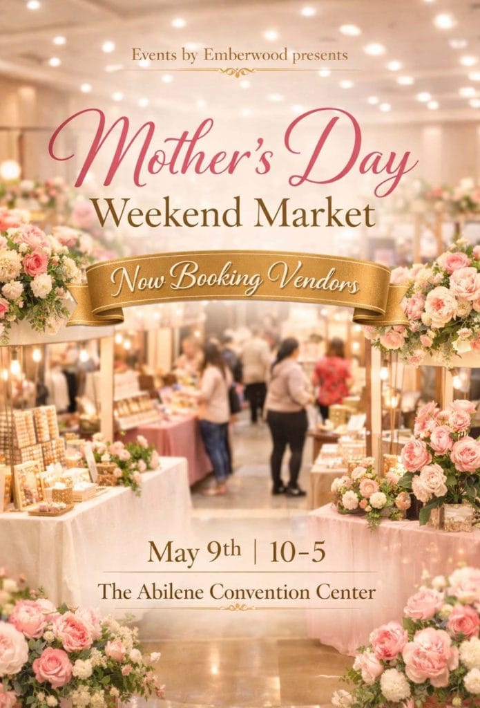 event flyer for mothers day market, details at link